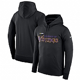 Men's Minnesota Vikings Nike Property Of Performance Pullover Hoodie Black,baseball caps,new era cap wholesale,wholesale hats